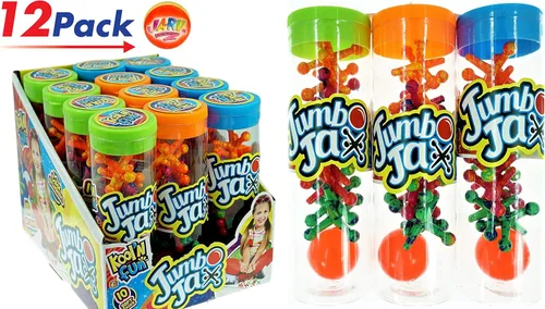 Miniatura 2 de JA-RU Juego de gatos jumbo con pelota (paquete de 12) – Juego de bolas y gatos de goma suave para niños, juguetes clásicos de patio de recreo