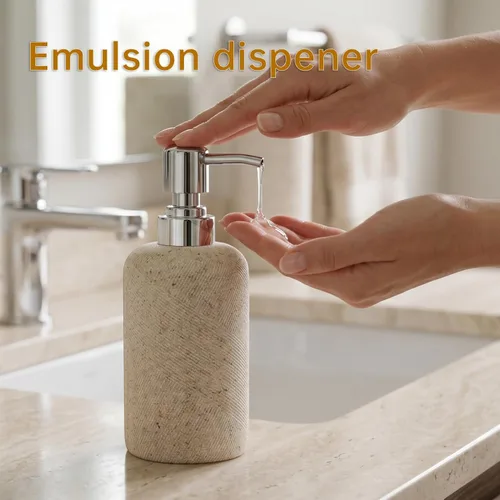 Miniatura 5 de Juego de accesorios de baño, organizador de baño para encimera, dispensador de jabón y soporte para cepillo de dientes, taza de enjuague bucal