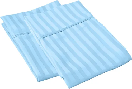 Miniatura 34 de Fundas de almohada de algodón peinado de 600 hilos (paquete de 2) tamaño Queen de 20.0 x 30.0 in, color rosa claro liso Rosa Claro (Sólido)