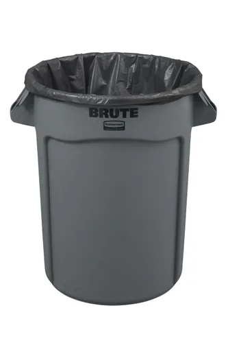 Miniatura 3 de Rubbermaid Commercial Products Bolsa de basura de 55 galones, 100 unidades, color gris, compatible con contenedores ventilados de 55 galones BRUTE