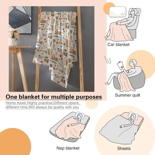 Miniatura 7 de Manta de pesca para bebé, regalos de cazador de peces para niños y niñas, bonitos regalos de pesca para los amantes de la pesca, manta de accesorios