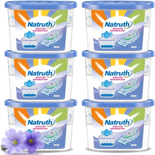 Miniatura 10 de NATRUTH - Cajas de absorción de humedad, jazmín 800ml (6 paquetes)*12.5OZ Deshumidificador para armario, eliminadores de humedad y olores