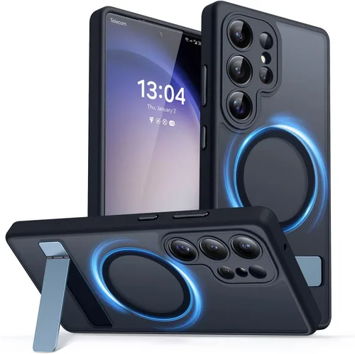 Miniatura 50 de CANSHN Funda diseñada para Samsung Galaxy A16-5G [protección completa de la cámara] [compatible con Magsafe] funda protectora trasera translúcida