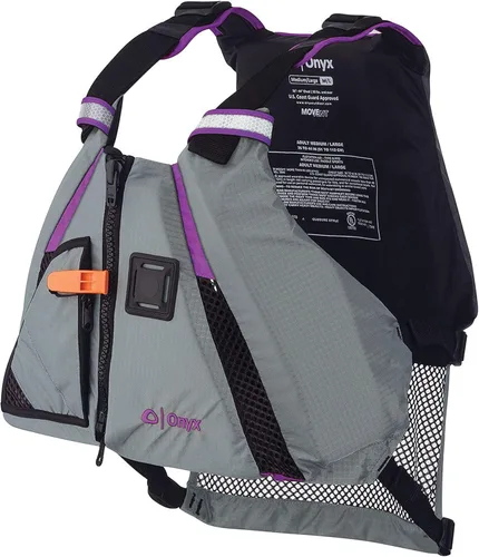 Miniatura 10 de Onyx Chaleco de remo dinámico MoveVent aprobado por la Guardia Costera y Transporte de Estados Unidos para adultos para kayak, piragüismo, surf