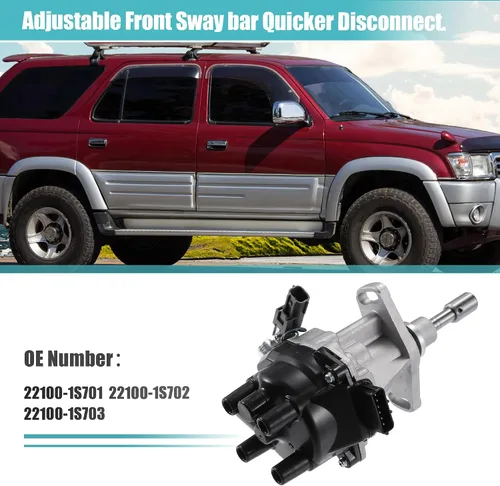 Miniatura 2 de X AUTOHAUX Distribuidor de encendido de reemplazo para Nissan D21 Hardbody Pickup 1996-1997 22100-1S701 22100-1S702 22100-1S703 con tapa y rotor