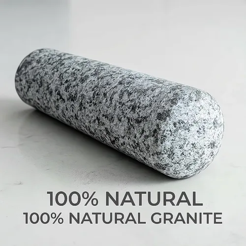 Miniatura 2 de Maja de granito solo reemplazo, mano de mortero de piedra pesada sin pulir para juego de mortero y mortero, molinillo de especias grande de 6.5