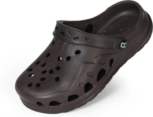 Miniatura 16 de HEVA Zuecos de jardín para mujer adulta, pantuflas clásicas sin cordones, sandalias deportivas de secado rápido