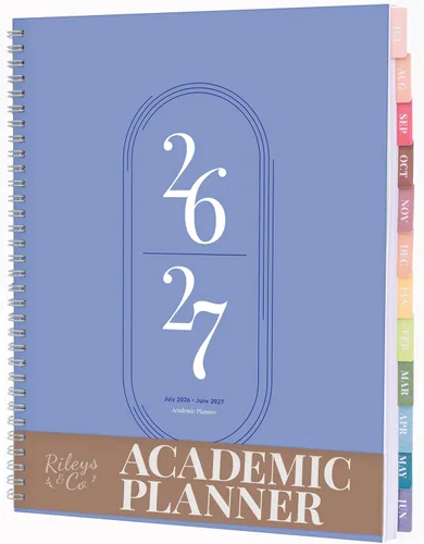Miniatura 20 de Rileys - Agenda académica 2025-2026, agenda diaria, semanal y mensual, julio de 2025 a junio de 2026, páginas de notas para estudiantes