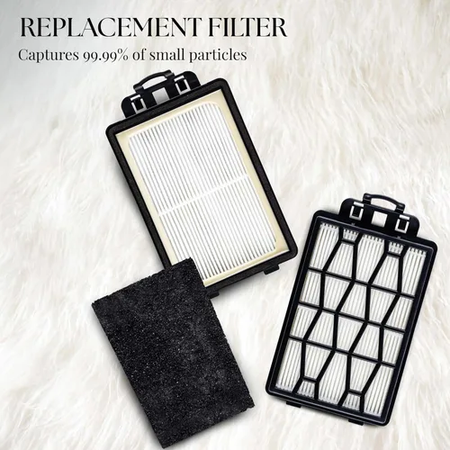 Miniatura 6 de OVENTE Bolsas de repuesto para polvo + 1 filtro para ST1600B, bolsa de limpieza desechable (paquete de 4) compatible con Zing Canister Vacuum