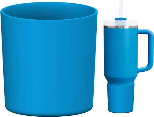 Miniatura 23 de WUQID Bota de silicona superior compatible con Stanley Quencher H2.0 e IceFlow Flip y ProTour de 40oz 30oz 20oz 14oz, se ajusta al mismo diámetro