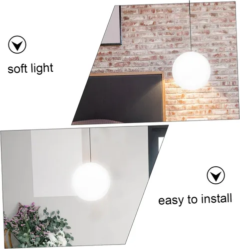 Miniatura 3 de Vaguelly Pantalla europea de vidrio esmerilado de 4.68 pulgadas, reemplazo redondo para lámpara de mesa, iluminación ambiental cálida, decoración