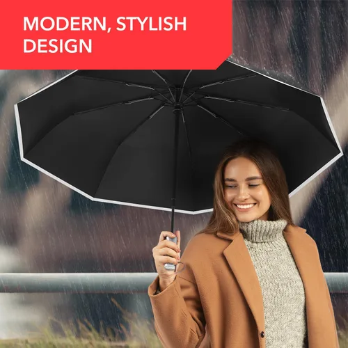 Miniatura 15 de REPEL Windproof Travel Umbrella - Compact & Withstands Winds up to 85MPH , Strongest Premium Auto Folding Umbrella for Rain and Sun - Durable, Light