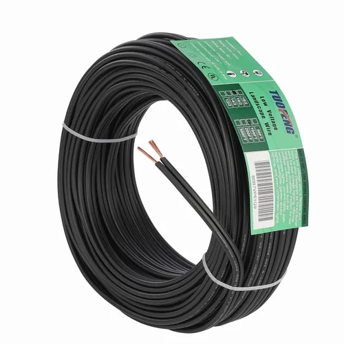 Miniatura 7 de TUOFENG Cable de paisaje de bajo voltaje de calibre 12/2, cable de iluminación exterior de 100 pies, cable de iluminación exterior de 12 AWG, 2