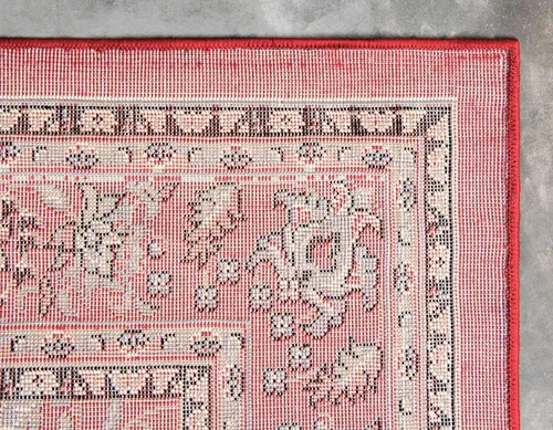 Miniatura 292 de Unique Loom Colección Sialk Hill - Alfombra de área Washington (3 pies 3 pulgadas x 5 pies 3 pulgadas, rectángulo, burdeos/crema)