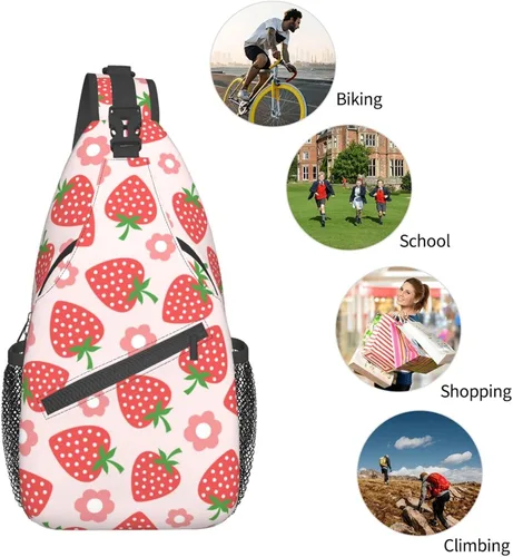 Miniatura 5 de Bolso bandolera para mujeres y hombres, mochila de viaje para senderismo, bolsa cruzada para el hombro, bolsa de pecho, casual, mochila deportiva