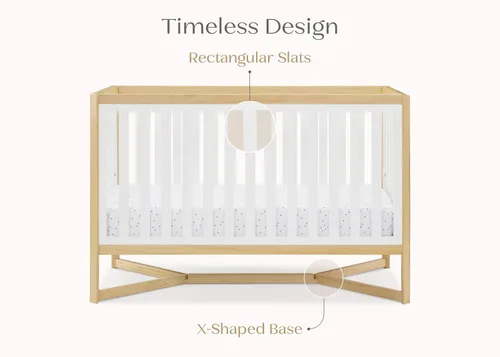 Miniatura 10 de Delta Children Tribeca - Cuna convertible 4 en 1, color blanco bianca/natural