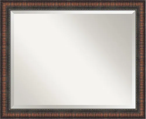 Miniatura 79 de Amanti Art - Espejo con marco para el tocador o para montar en la pared del baño, medidas en pulgadas Grano de café marrón