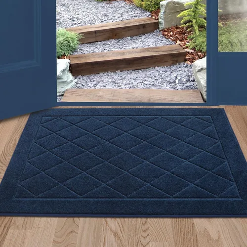 Miniatura 21 de BEQHAUSE Tapete para puerta de 20 x 32 pulgadas, tapete antideslizante para puerta, lavable, tapete para puerta de perro, resistente a las manchas