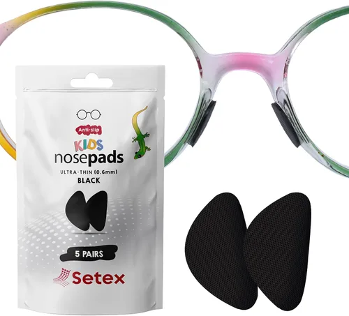 Miniatura 13 de Setex Gecko Grip - Almohadillas antideslizantes para la nariz de 0.024 in para niños (15 pares transparentes) fabricadas en Estados Unidos, 2000