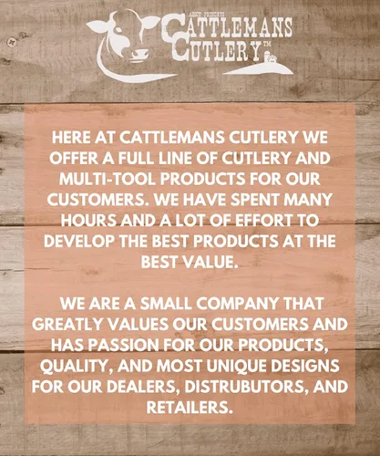 Miniatura 6 de Cattlemans Cutlery Cheyenne Series Blue Horizon Stockman - Cuchillo de bolsillo plegable, 3 cuchillas de acero inoxidable en 1 cuchillo