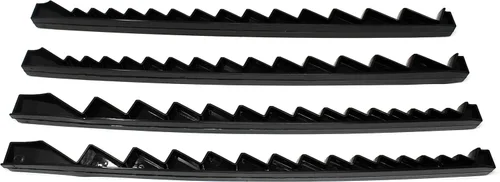 Miniatura 4 de JSP Manufacturing Plástico de perfil bajo 30 herramienta llave organizador riel 4 piezas conjunto - multicolor (negro)