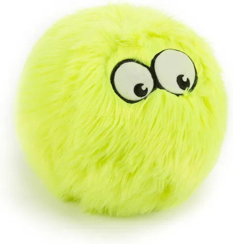 Miniatura 26 de goDog Furballz - Bola de peluche chirriante para perro, tecnología Chew Guard, color arcoíris genial, grande Furballz (arco iris fresco)