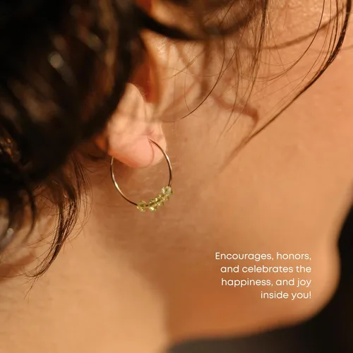 Miniatura 21 de SoulKu Gold Hoop Earrings for Women, 14k Gold Earrings, Delicate Jewelry