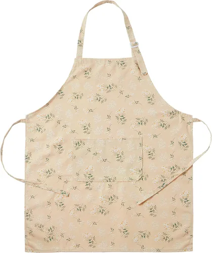 Delantales para mujer con bolsillos, delantal de cocina de lino japonés, ajustable, ligero, transpirable, tela en relieve, para cocinar, hornear,