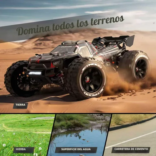 Miniatura 6 de JETWOOD Coche RC eléctrico sin escobillas de 1/14 50 mph para adultos, JC14EP V3, auto de control remoto súper rápido todo terreno, camiones RC
