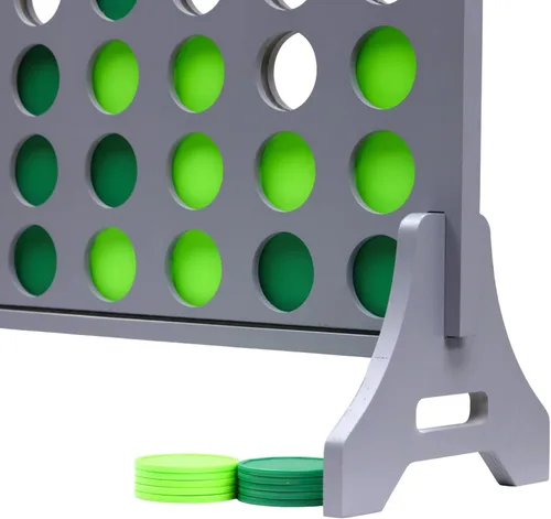 Miniatura 2 de Tailgating Pros Cuatro Gigante Gris Premium en una Fila con Estuche de Transporte - Juego de Patio Exterior Jumbo de Gran Tamaño - Conecta Múltiples