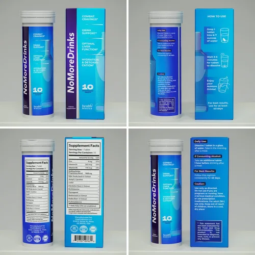 Miniatura 9 de Suplemento Anti Antojos de Alcohol NoMoreDrinks Desintoxicación del Hígado y Combate Antojos Apoyo Energético Bebida de Reemplazo de Alcohol