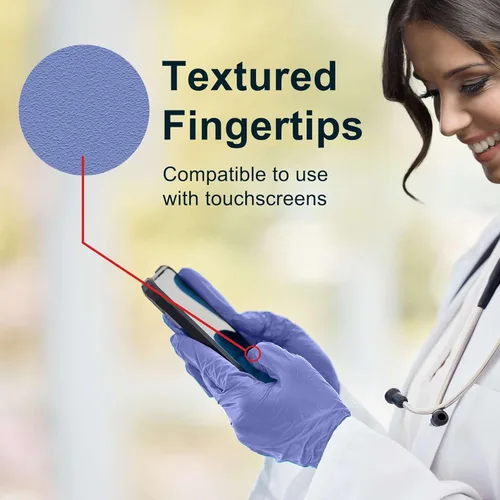 Miniatura 5 de FifthPulse Guantes de nitrilo desechables biodegradables, 150 unidades, guantes de cocina ecológicos seguros para alimentos, guantes sin polvo
