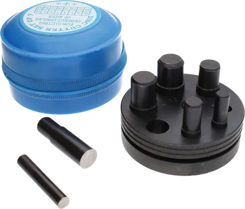 Miniatura 9 de The Beadsmith Juego de cortadores de disco circular de acero con 4 punzones y troqueles. Herramienta para cortar círculos precisos de 1" a 2