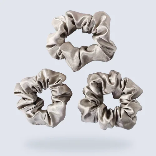 Miniatura 10 de ZIMASILK Coleteros para el cabello 100% seda de morera, 19 Momme elásticos de seda para mujeres y niñas, suaves sin tirones
