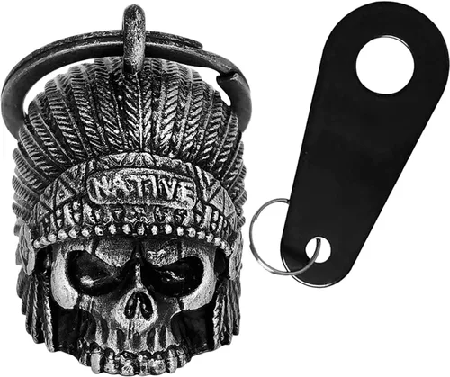 Miniatura 6 de Dream Apparel Campana de Motocicleta Ángel Guardián Aleja Gremlins, Campana de Motociclista para Hombres Mujeres Motociclistas, Regalo de Buena