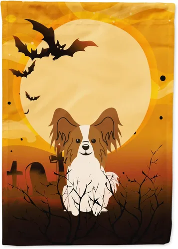 Miniatura 52 de Caroline's Treasures BB4307GF - Bandera de Halloween Airedale para jardín, bandera decorativa para patio exterior, obras de arte de patio, macizos