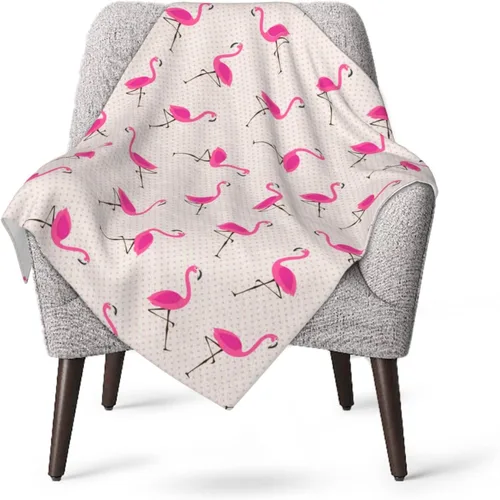 Miniatura 5 de Manta de bebé de flamencos rosados, ultra suave, para todas las estaciones, cálida, ligera, acogedora manta de felpa para el hogar, dormitorio