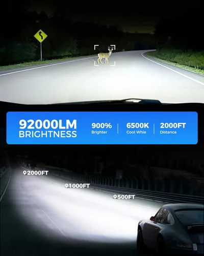 Miniatura 2 de Marsauto 9005 H11 High/Low Beams and 5202 LED Fog Light Bulbs Combo Kits Fit For Chevy Colorado 2015-2019 & Chevy Tahoe 2007-2014, 92,000LM Bright