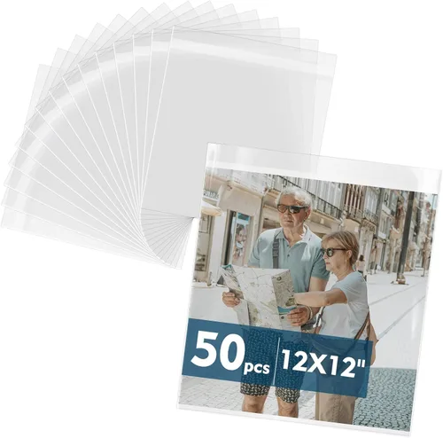 Miniatura 9 de Mat Board Center, paquete de 50 bolsas de almacenamiento de 16 3/8 pulgadas x 20 1/8 pulgadas sin ácidos, fundas transparentes para impresiones