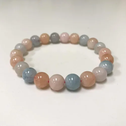 Miniatura 165 de Gem Avenue Handmade Round Bead Stretch Bracelet Unisex Natural Stone Beaded Jewelry for Men & Women, Elastic Wristband for Daily Wear