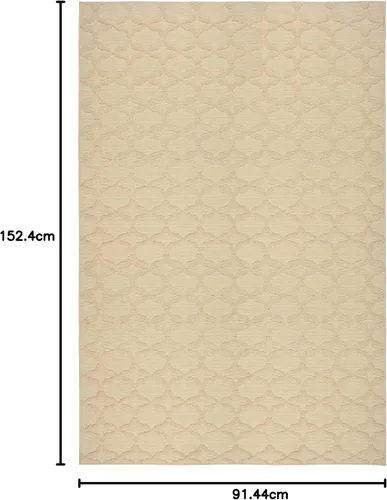 Miniatura 154 de Garland Rug Sparta - Alfombra antideslizante de polipropileno de 2 pies x 12 pies, color negro, ideal para salas de estar y pasillos, elegante