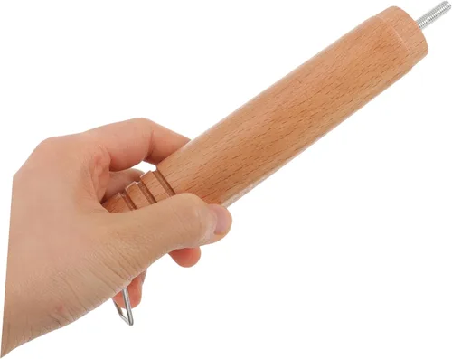 Miniatura 4 de Mango de olla de repuesto de mango de sartén de madera, agarre ergonómico desmontable para cacerola japonesa y ollas pequeñas de sopa, accesorio