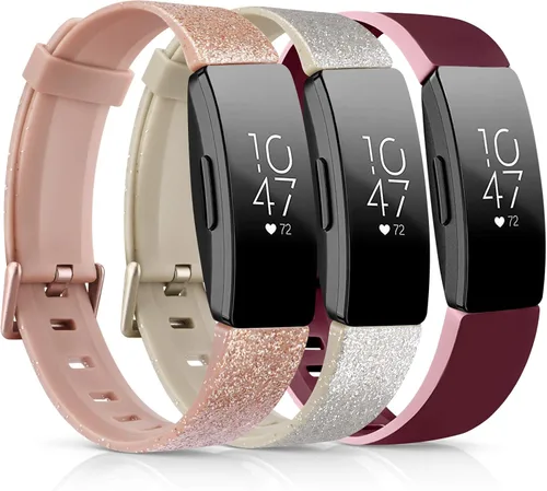 Miniatura 9 de Correas de poliuretano termoplástico (TPU) suave compatibles con Fitbit Inspire HR, Fitbit Inspire, Fitbit Ace 2, pulseras deportivas impermeables