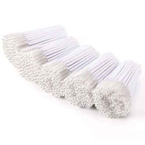 Miniatura 13 de Tbestmax 500 Varitas de Rímel Desechables Cepillo de Pestañas Spoolies para Ceja Extensión de Pestañas de Ojo, Kits de Aplicadores de Brochas de 5