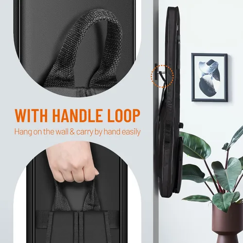 Miniatura 6 de CAHAYA Funda para Bajo Eléctrico con Mochila 0.3 Pulgadas de Acolchado Negro, Mochila Acolchada Blanda Verde CY0292