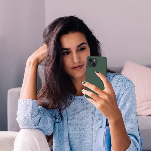 Miniatura 7 de Cordking Funda diseñada para iPhone 13, diseñada para iPhone 14, funda ultradelgada de silicona, funda protectora a prueba de golpes