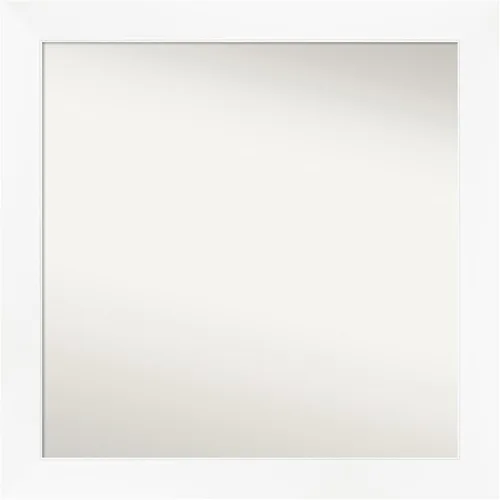 Miniatura 562 de Amanti Art Espejo de baño blanco para sobre el fregadero, 24 x 24 pulgadas, hecho a medida, espejo de tocador cuadrado blanco estrecho, marco