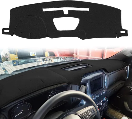 Miniatura 24 de Tapete de Cubierta del Tablero Compatible con GMC Sierra/Chevy Chevrolet Silverado 1999-2006 1500 2500 3500 HD, 2000-2006 GMC Yukon/Yukon XL/Chevy