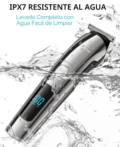 Miniatura 7 de Brightup Recortadora de Barba para Hombres - Maquinilla de Afeitar y Afeitadora Eléctrica, Juego de Recortadoras de Cabello Inalámbricas, Kit