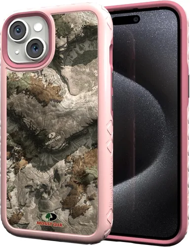 Miniatura 8 de cellhelmet Mossy Oak Agua Yellowfin Funda de doble capa en gris diseñada para iPhone 13 Mini a prueba de golpes y caídas, duradera, como se ve